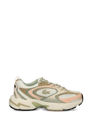 Lacoste panelled logo-patch sneakers - Neutrals