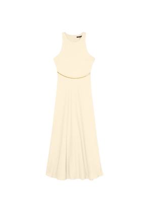 Armani Exchange chain-link detail sleeveless midi dress - Yellow