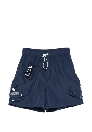 Moschino cargo-pocket swim shorts - Blue