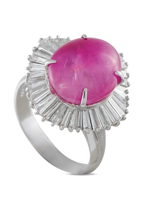 LB Exclusive ruby and diamond ring - Silver
