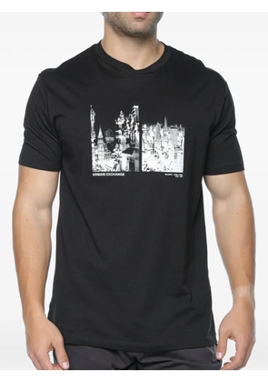 Armani Exchange graphic-print T-shirt - Black