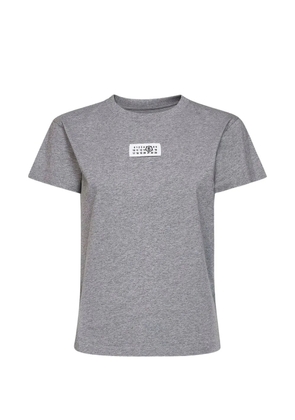 MM6 Maison Margiela logo-patch T-shirt - Grey