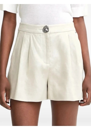 Armani Exchange pleat-detail shorts - White