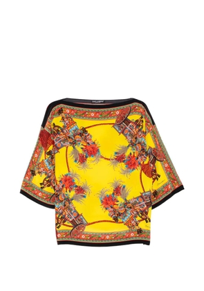 Dolce & Gabbana Pre-Owned printed blouse - Yellow