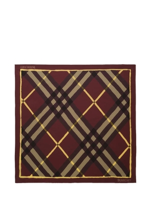 Burberry Watercolour check silk scarf - Red