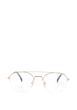 DAVID BECKHAM EYEWEAR pilot-frame glasses - Gold