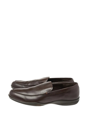 Prada Pre-Owned leather loafers - Brown