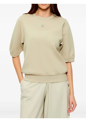 Armani Exchange logo-patch sweatshirt - Neutrals