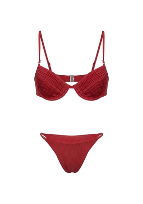 Selia Richwood Amy pleated shirred bikini