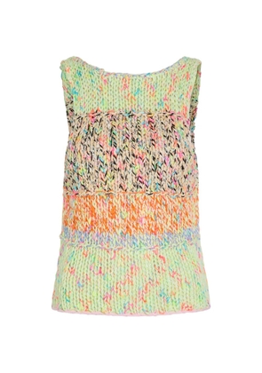Free People Flea Market chunky-knit sleeveless sweater - Green