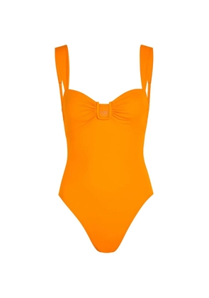 AWAY THAT DAY Cannes ruched swimsuit - Orange