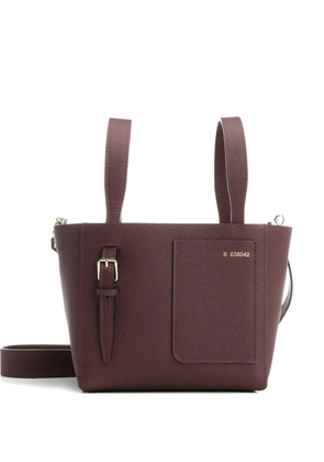 Valextra mini leather bucket bag - Red