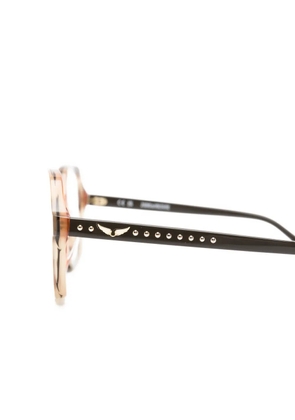 Zadig&Voltaire geometric-frame glasses - Brown