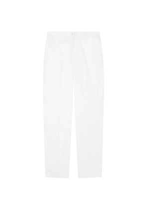 Armani Exchange straight-leg cotton trousers - White