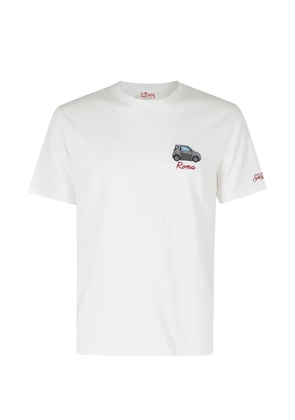 MC2 Saint Barth Portofino car-embroidered T-shirt - White