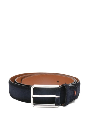 Santoni suede belt - Blue
