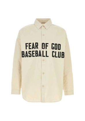 Fear Of God logo-print cotton shirt - Neutrals