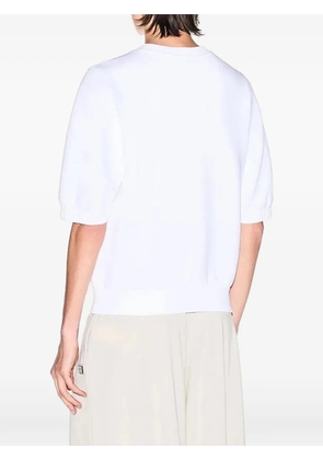 Armani Exchange logo-patch sweatshirt - White