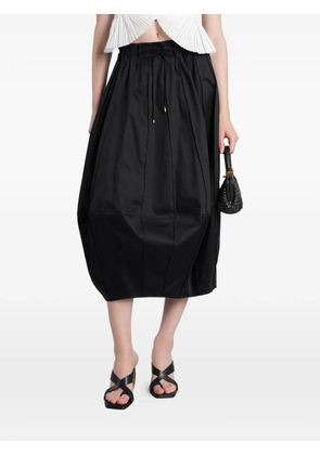 Cult Gaia Rivena drawstring-waist panelled midi skirt - Black