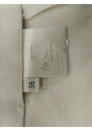 Loro Piana Pre-Owned pleated satin-weave shorts - Neutrals