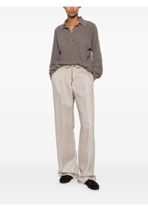 Tagliatore pleated drawstring trousers - Neutrals