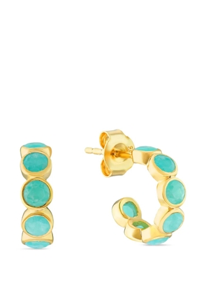 AUREE JEWELLERY Ortigia amazonite hoop earrings - Gold