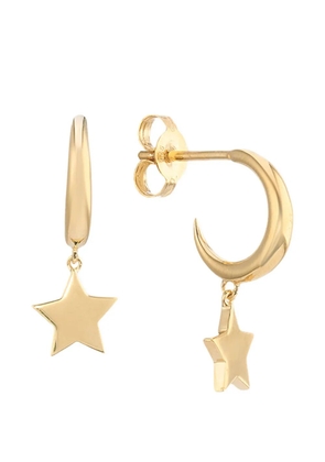 AUREE JEWELLERY Alta Moon Star hoop earrings - Gold