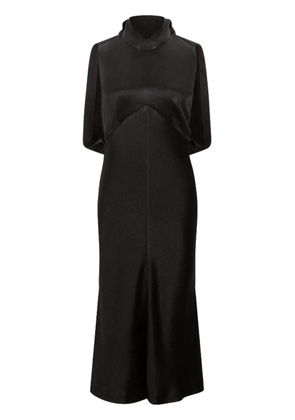 Shanghai Tang bias-cut backless dress - Black