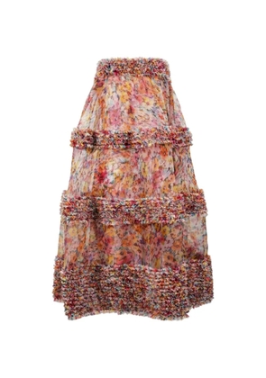ZIMMERMANN floral-print Luna ruffled dress - Pink