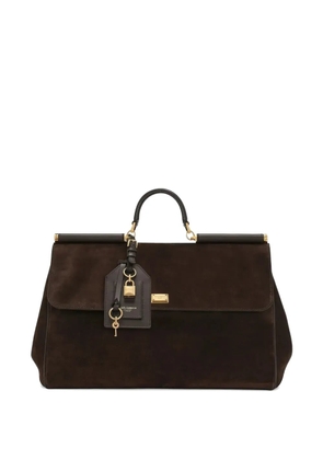 Dolce & Gabbana Pre-Owned My Sicily suede tote bag - Brown