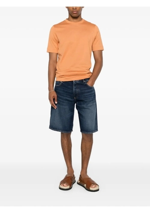 ICON DENIM star-embroidered shorts - Blue