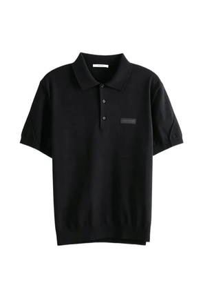 Givenchy logo-patch polo shirt - Black