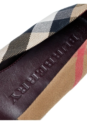 Burberry Pre-Owned Nova Check buckled ballet flats - Neutrals