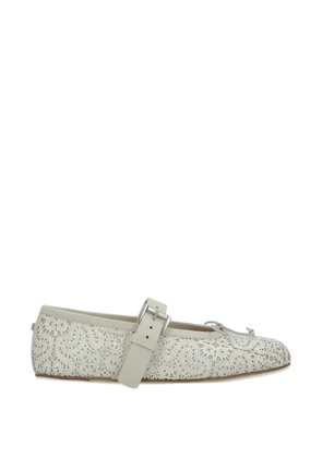 Ann Demeulemeester buckle-strap ballet flats - Neutrals