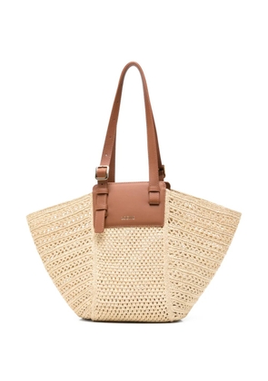 LOEWE medium Hammock woven tote bag - Neutrals