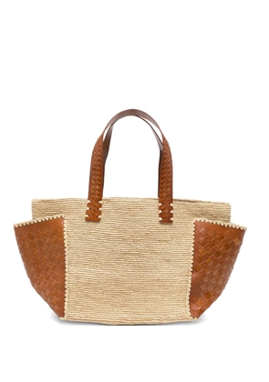 DRAGON DIFFUSION x Sovani woven tote bag - Neutrals