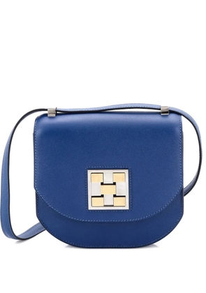 Hermès Pre-Owned Mosaique au 24 Bag Madame 17 shoulder bag - Blue