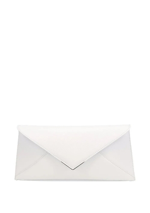 Tyler Ellis Lineage pebbled-leather clutch bag - White