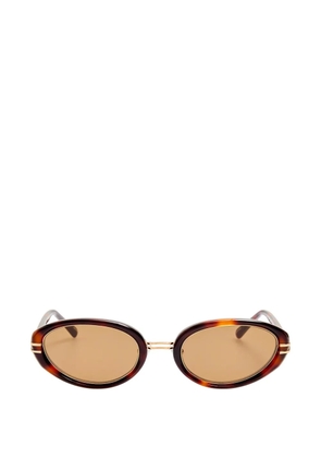 The Attico x Linda Farrow Ambra oval-frame sunglasses - Brown