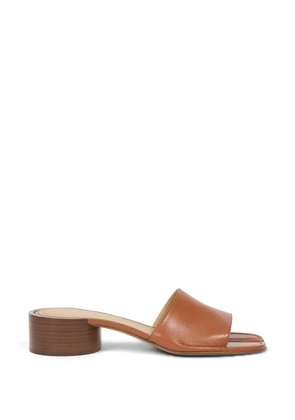 Maison Margiela Tabi leather sandals - Brown