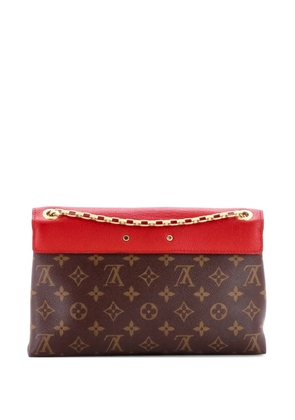 Louis Vuitton Pre-Owned Pallas Chain Monogram Canvas and Calfskin shoulder bag - Red