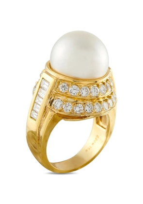 LB Exclusive pearl and diamond ring - Gold
