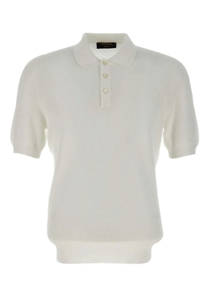 Gran Sasso knitted short-sleeve polo shirt - White
