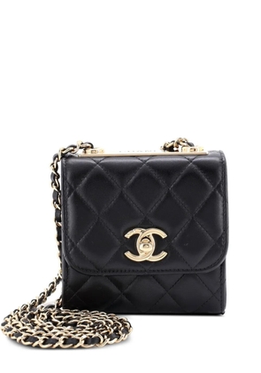 CHANEL Pre-Owned Trendy CC Clutch with Chain Quilted Lambskin Small crossbody bag - Black