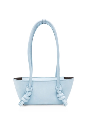 Hereu knot-detail leather shoulder bag - Blue