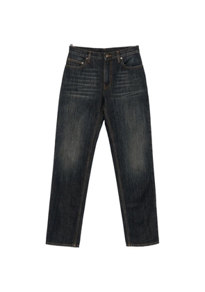 Burberry logo-plaque straight-leg jeans - Blue
