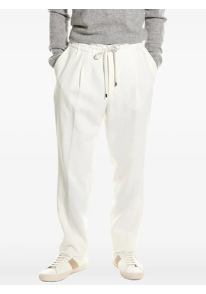 Brunello Cucinelli pleated drawstring trousers - Neutrals