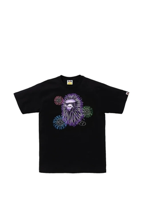A BATHING APE® Ape Head Firework T-shirt - Black