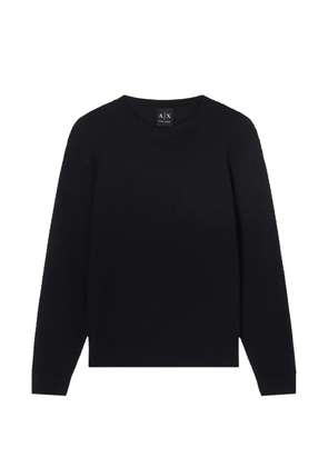 Armani Exchange zigzag-knit sweater - Blue