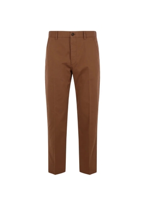 Incotex pressed-crease trousers - Brown
